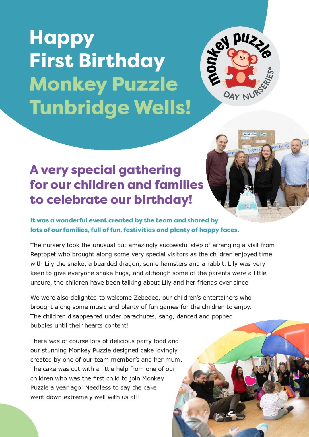 Tunbridge Wells First Birthday Party Page 1