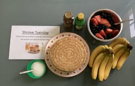 staff treats on shrove tuesday